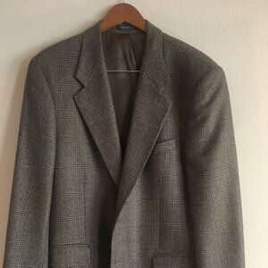 MEN'S WOOL BLAZER, SIZE 43R, BRANDINI LE COLLEZIONI BRAND, TAN